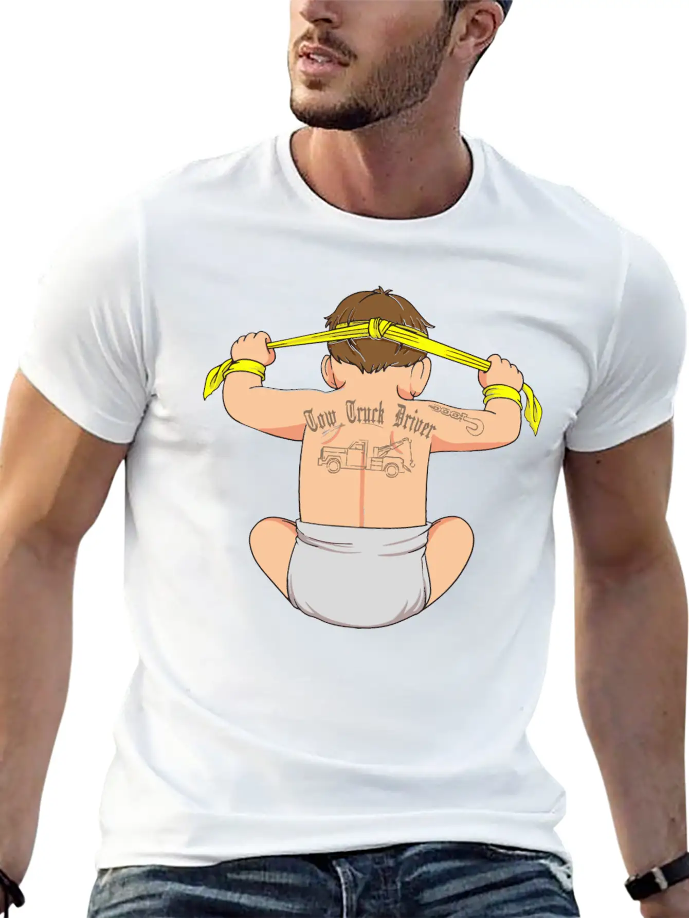 Tow Truck Driver Funny Legal Hooker Gift Tow Lightweight Cotton T-Shirt – Daily Comfort Graphic Shirt