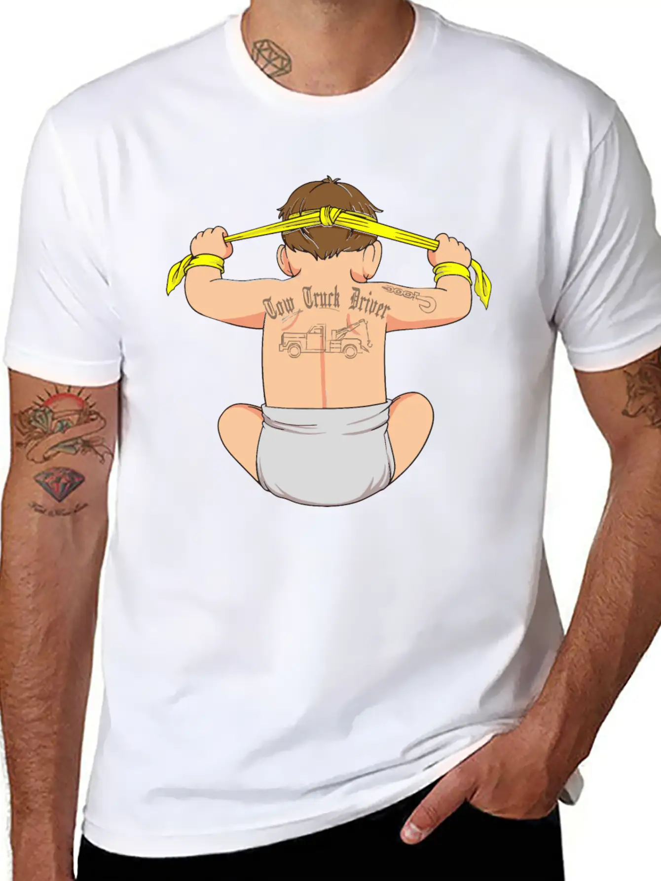 Tow Truck Driver Funny Legal Hooker Gift Tow Lightweight Cotton T-Shirt – Daily Comfort Graphic Shirt