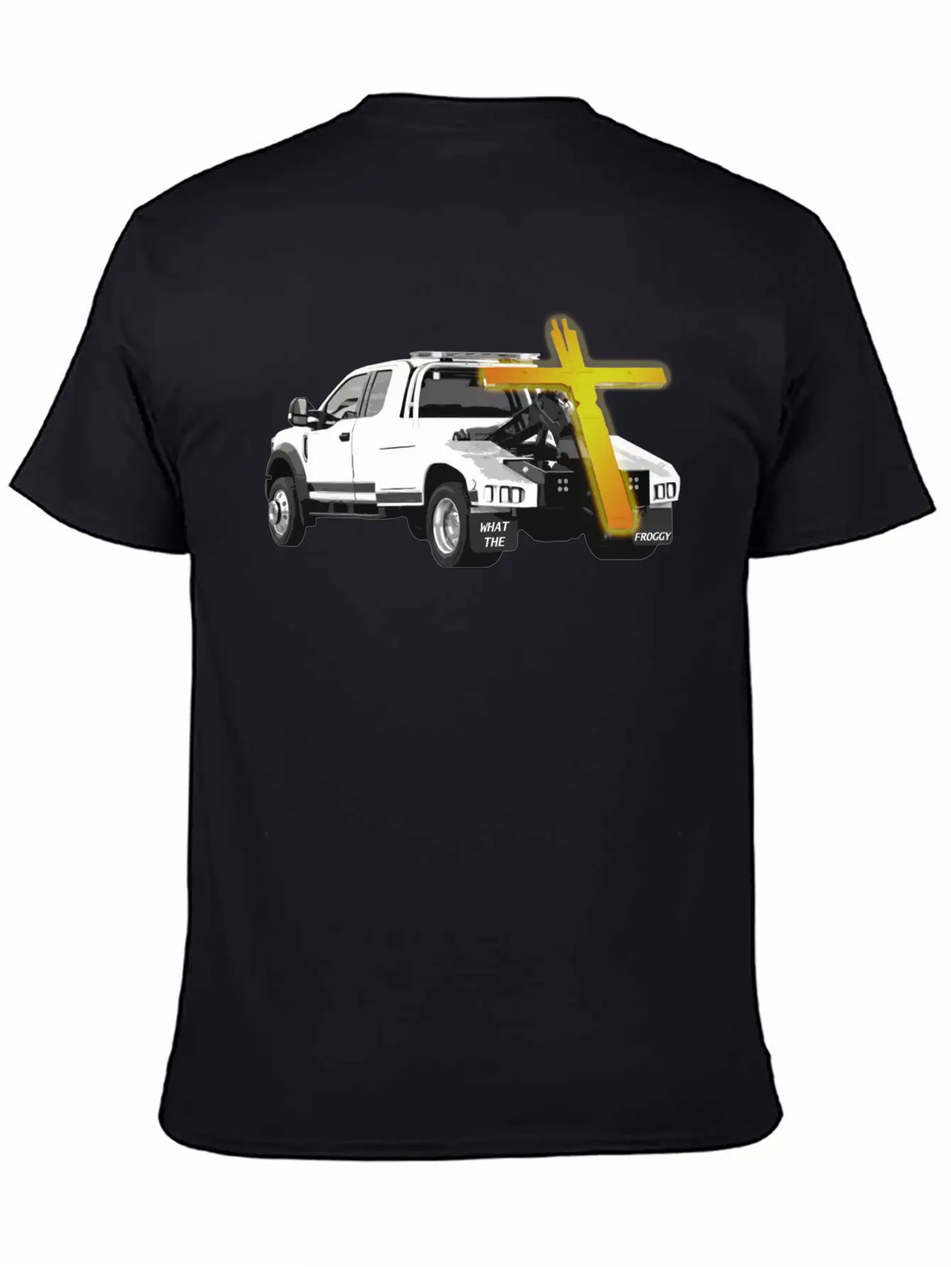 Tow Truck Jesus - Funny Ironic Comedy Modern Fit Casual T-Shirt ��� Clean And Versatile Design