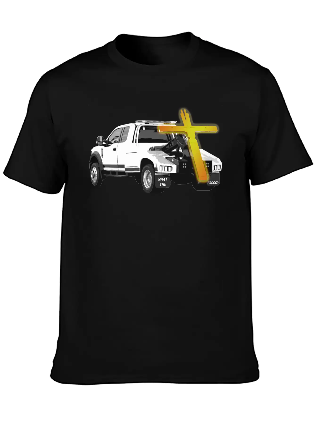 Tow Truck Jesus - Funny Ironic Comedy Modern Fit Casual T-Shirt ��� Clean And Versatile Design