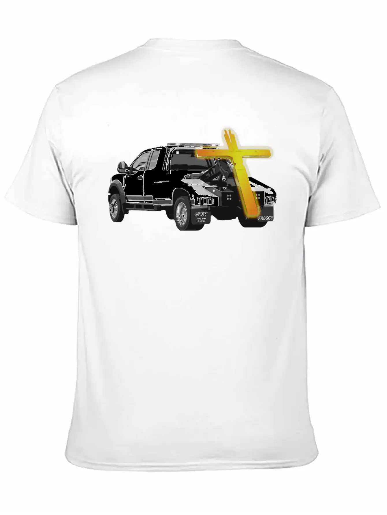Tow Truck Jesus - Funny Ironic Comedy Modern Fit Casual T-Shirt ��� Clean And Versatile Design