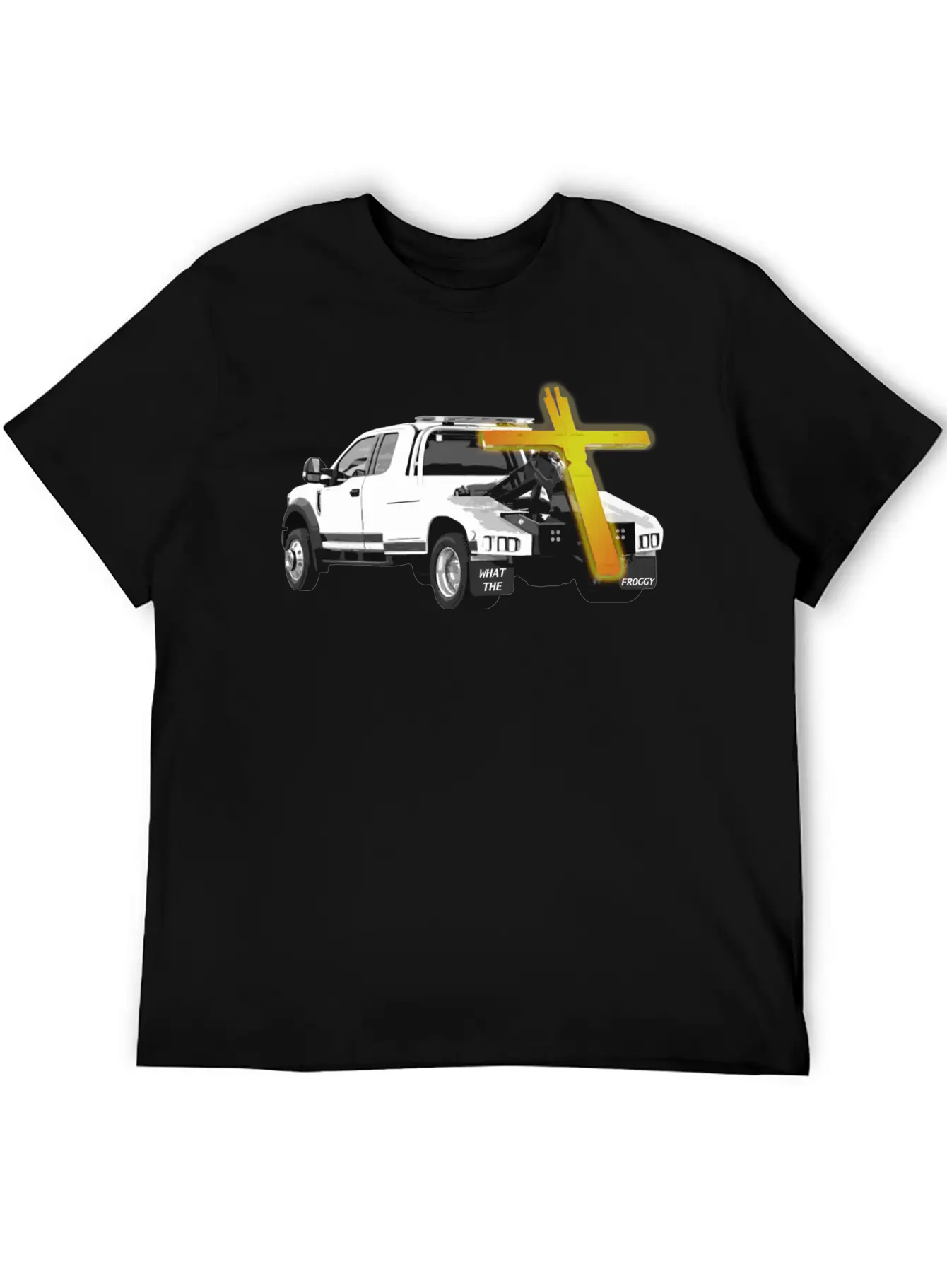 Tow Truck Jesus - Funny Ironic Comedy Modern Fit Casual T-Shirt ��� Clean And Versatile Design