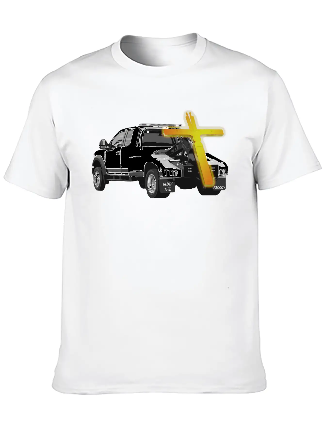 Tow Truck Jesus - Funny Ironic Comedy Modern Fit Casual T-Shirt ��� Clean And Versatile Design