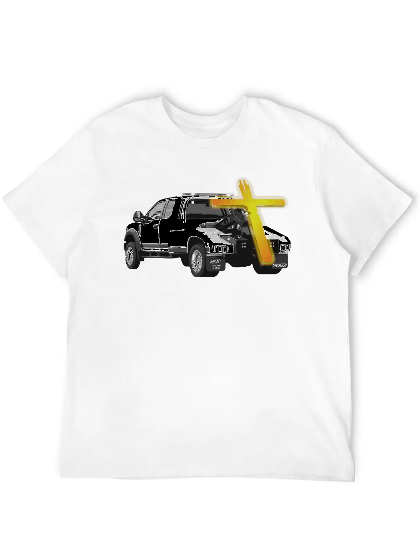 Tow Truck Jesus - Funny Ironic Comedy Modern Fit Casual T-Shirt ��� Clean And Versatile Design