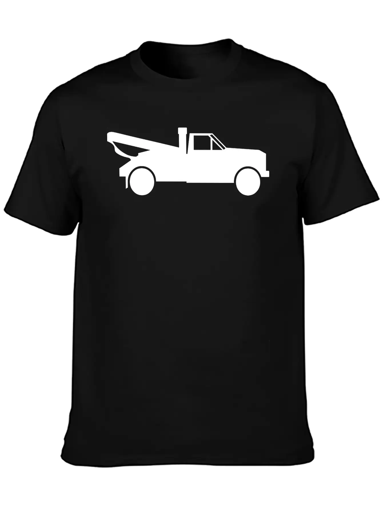 Tow Truck With A Crane Essential Cotton Tee For Daily Outfits – Unisex Style