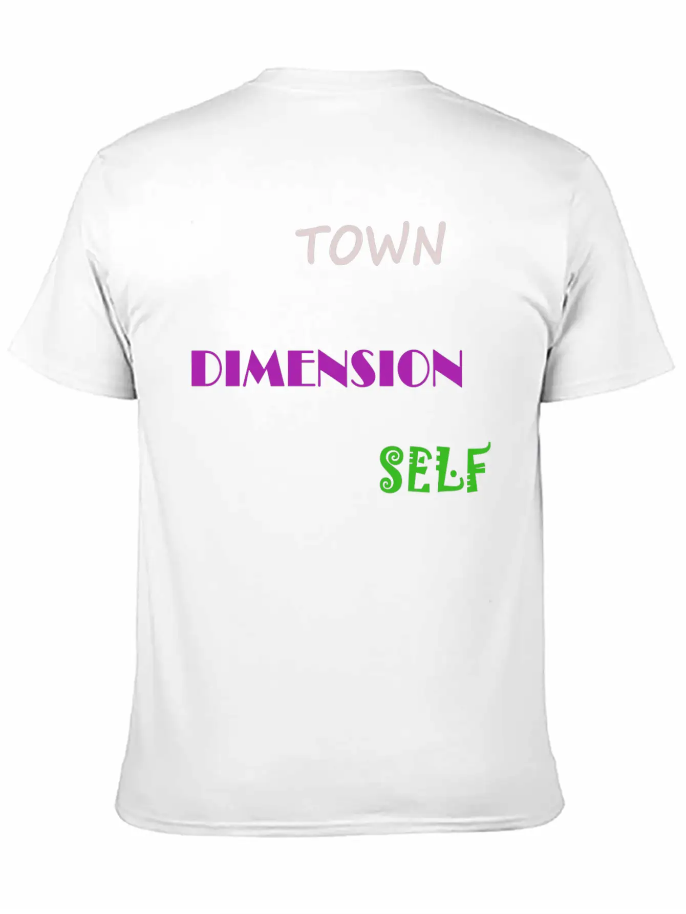 Town Dimension Self Classic Fit Graphic Tee For Daily Comfort – Unisex Cotton Shirt