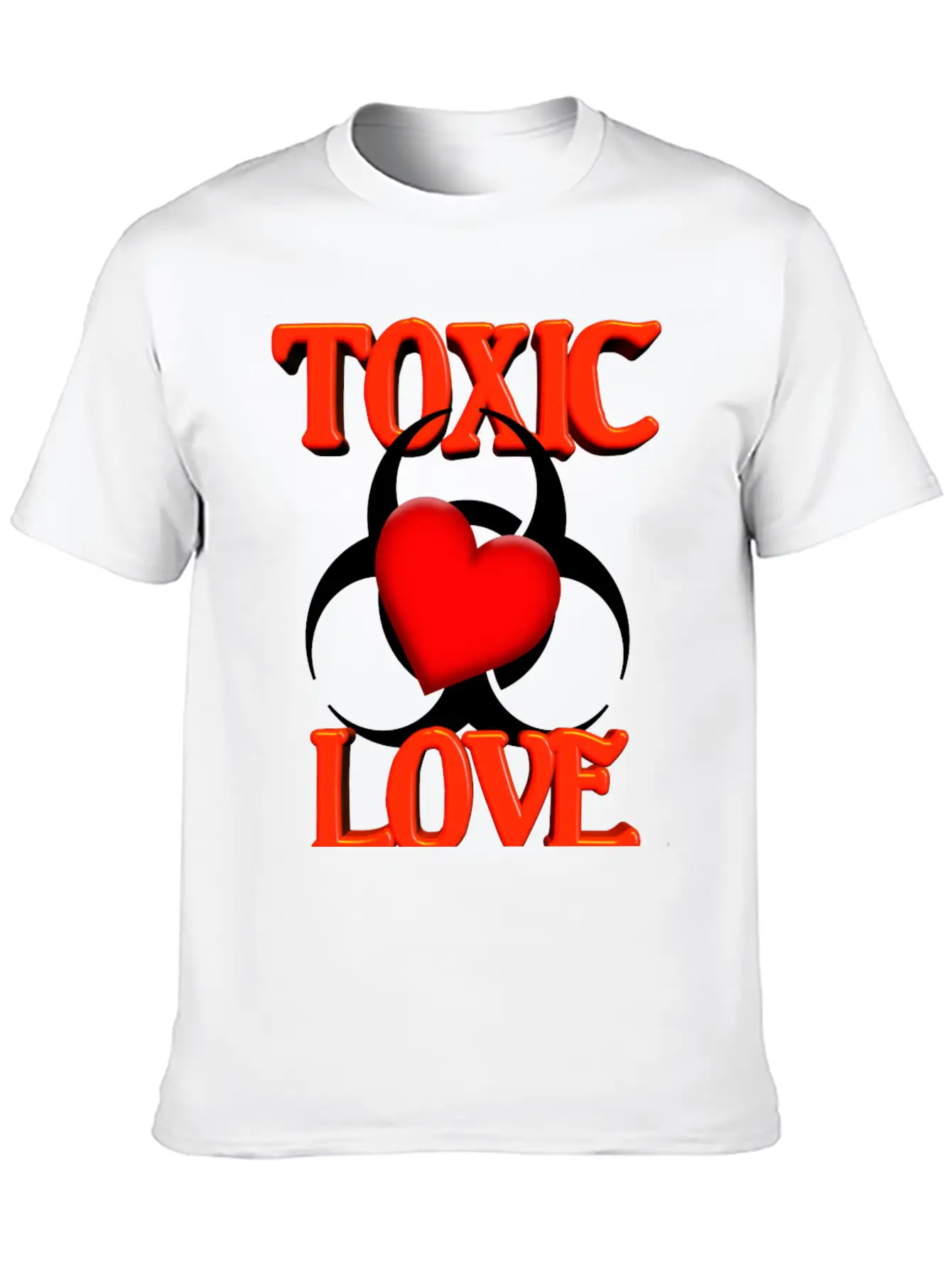 Toxic Love Modern Fit Casual T-Shirt ��� Clean And Versatile Design