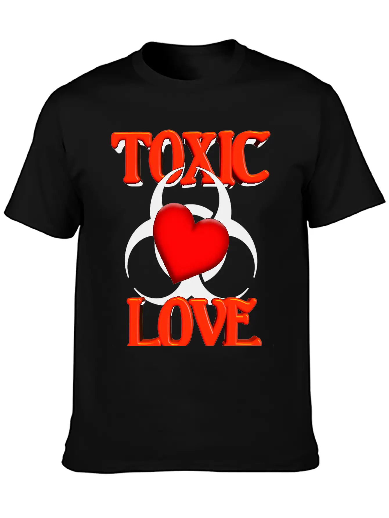 Toxic Love Modern Fit Casual T-Shirt ��� Clean And Versatile Design
