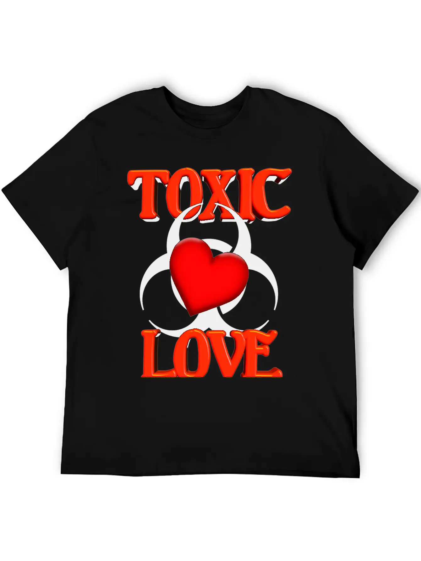 Toxic Love Modern Fit Casual T-Shirt ��� Clean And Versatile Design