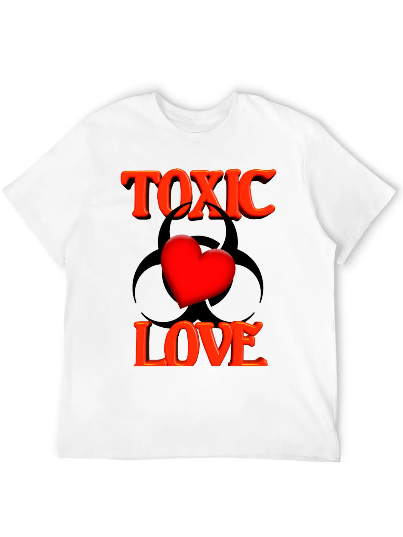 Toxic Love Modern Fit Casual T-Shirt ��� Clean And Versatile Design