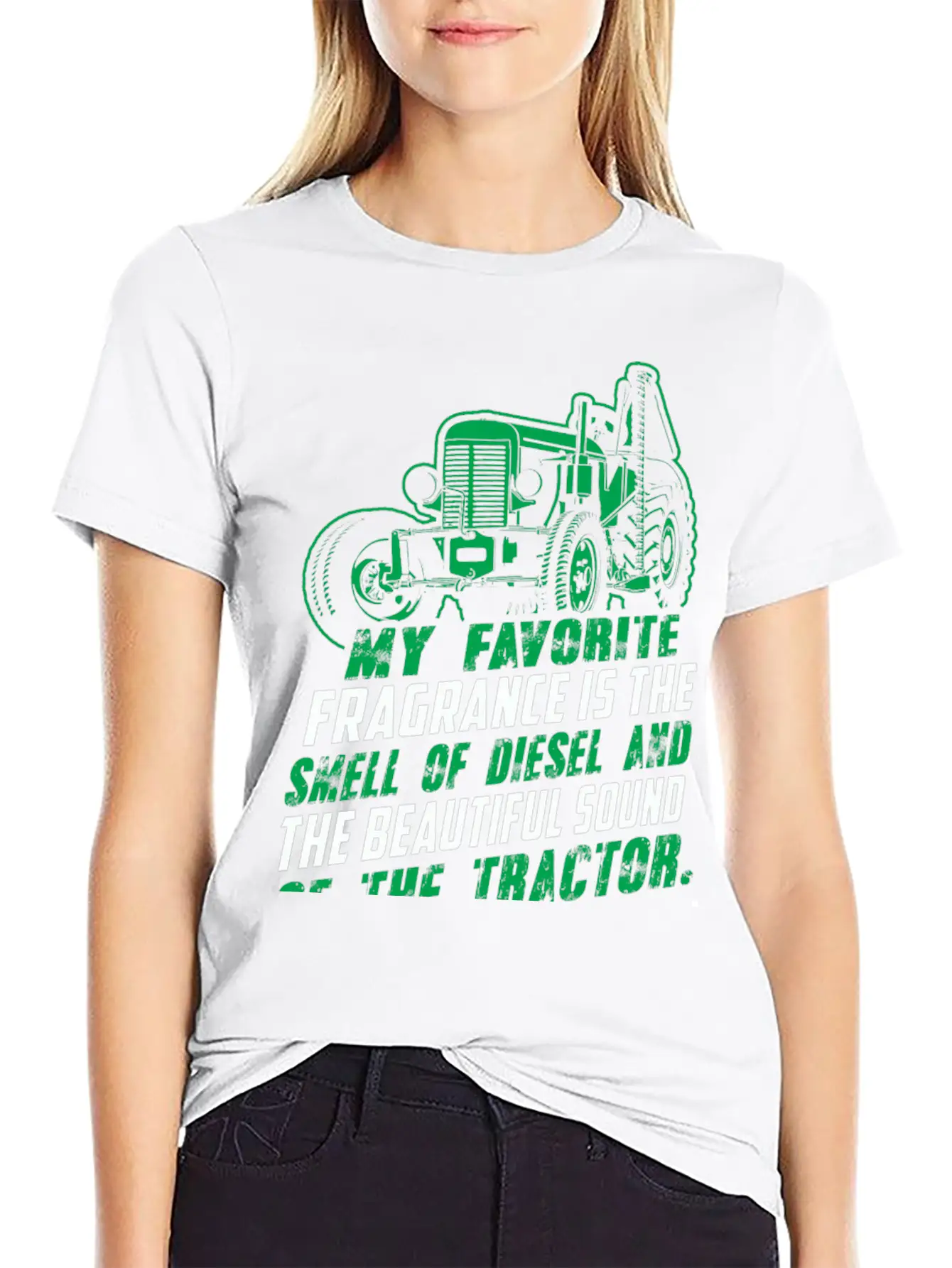 Tractor - My Favorite Fragrance Is The Sound Of Modern Fit Casual T-Shirt – Clean And Versatile Design
