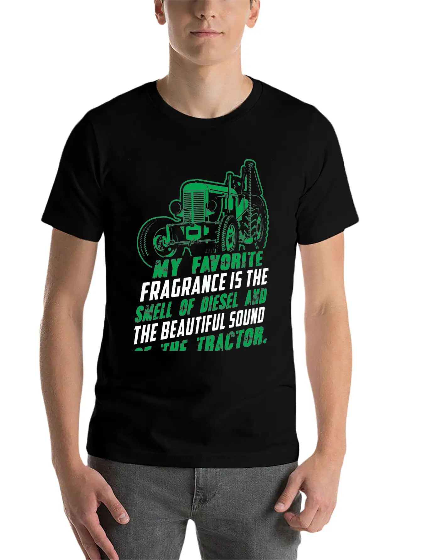 Tractor - My Favorite Fragrance Is The Sound Of Modern Fit Casual T-Shirt – Clean And Versatile Design
