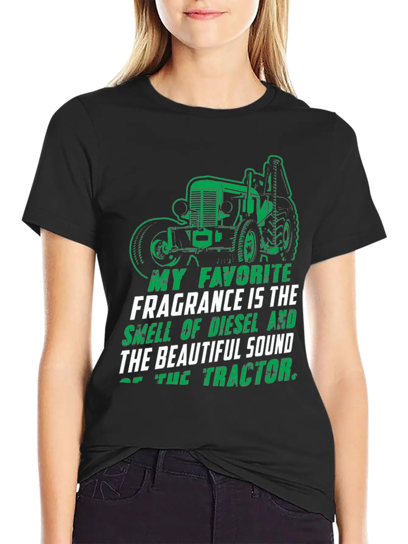 Tractor - My Favorite Fragrance Is The Sound Of Modern Fit Casual T-Shirt – Clean And Versatile Design