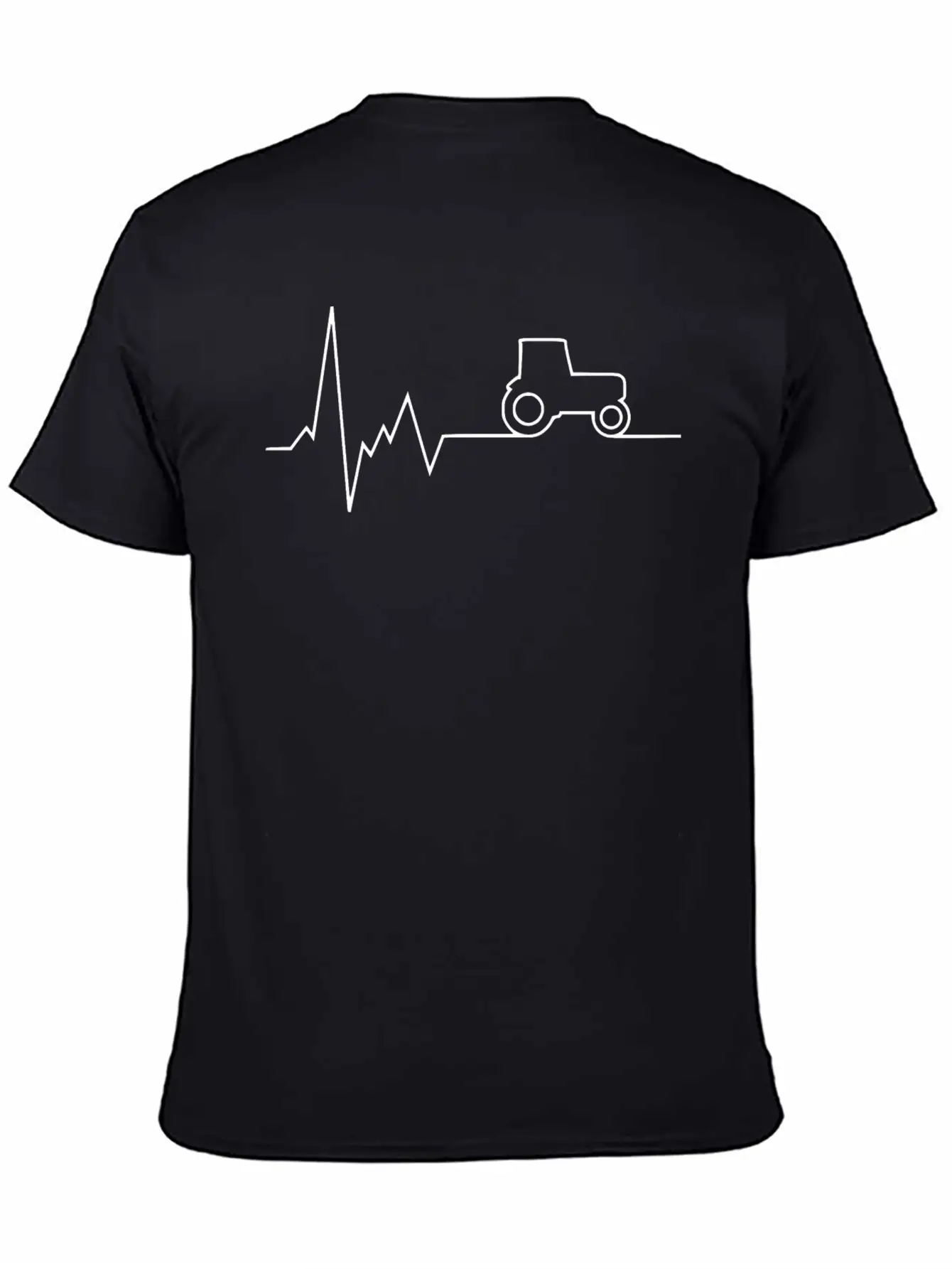 Tractor Pulse White Classic Fit Graphic Tee For Daily Comfort – Unisex Cotton Shirt