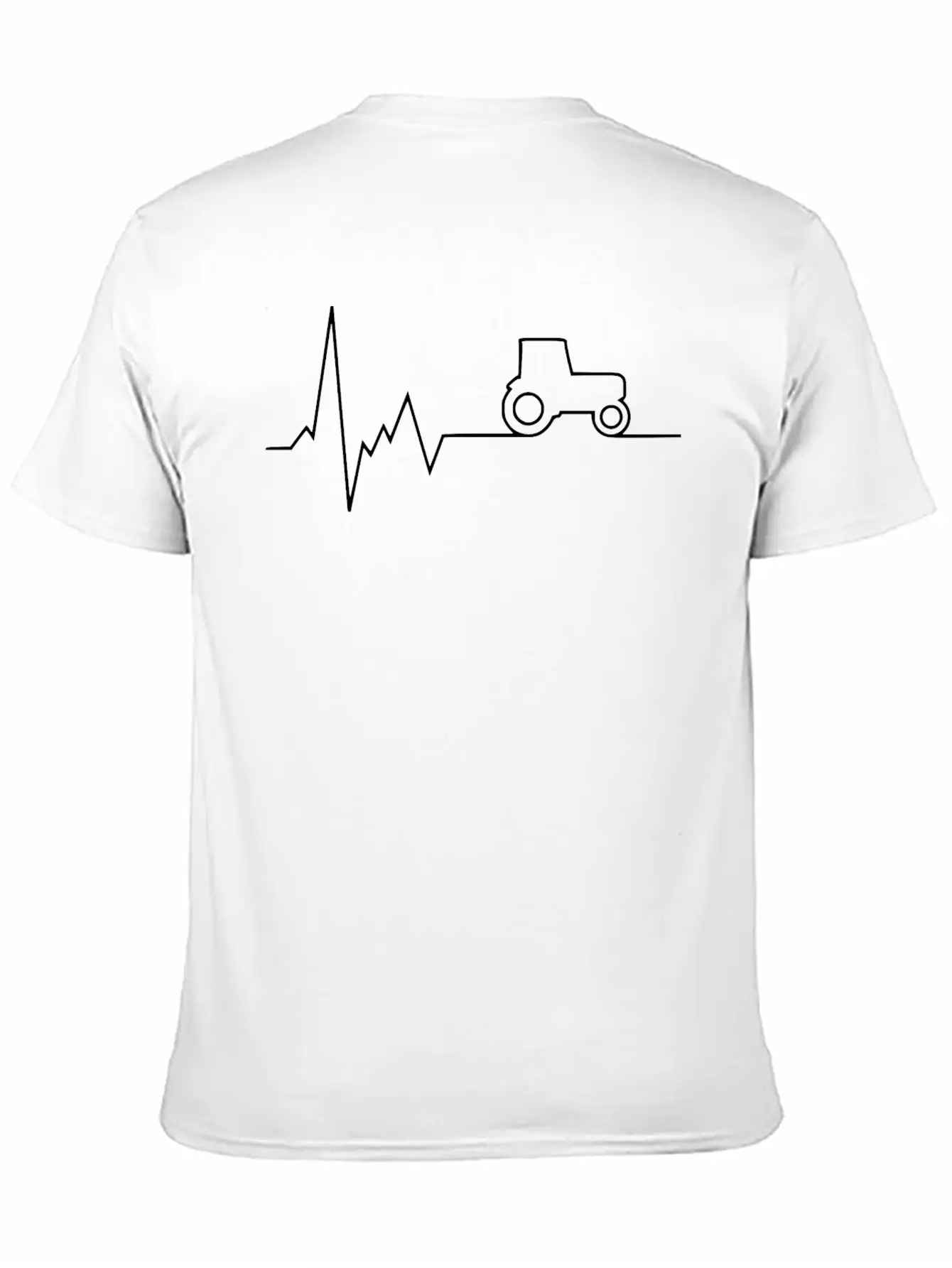 Tractor Pulse White Classic Fit Graphic Tee For Daily Comfort – Unisex Cotton Shirt