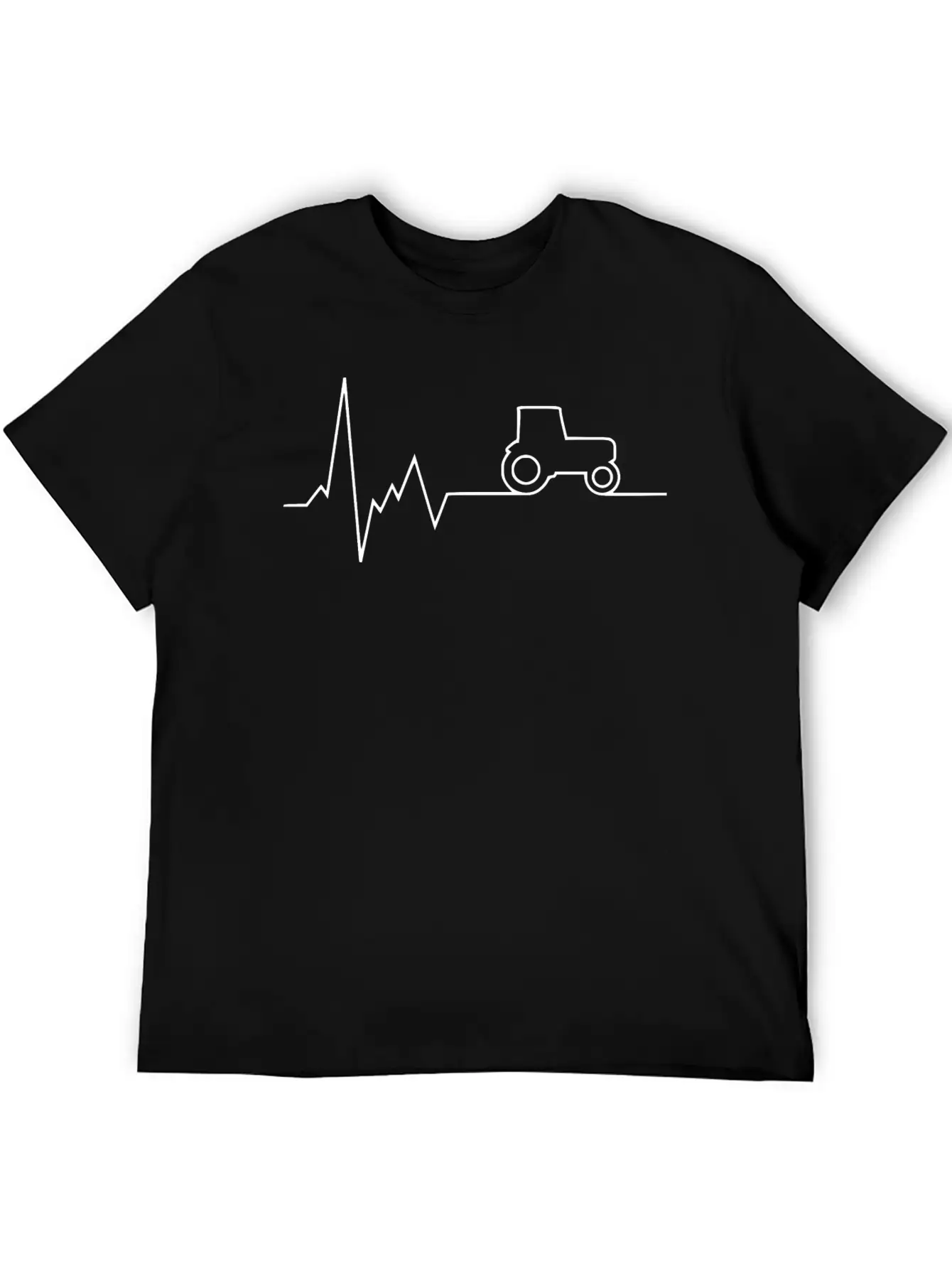 Tractor Pulse White Classic Fit Graphic Tee For Daily Comfort – Unisex Cotton Shirt