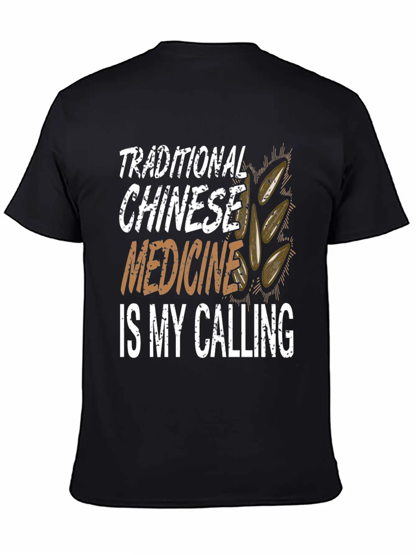 Traditional Chinese Medicine Is Calling Basic Graphic T-Shirt – Daily Comfort In Soft Cotton