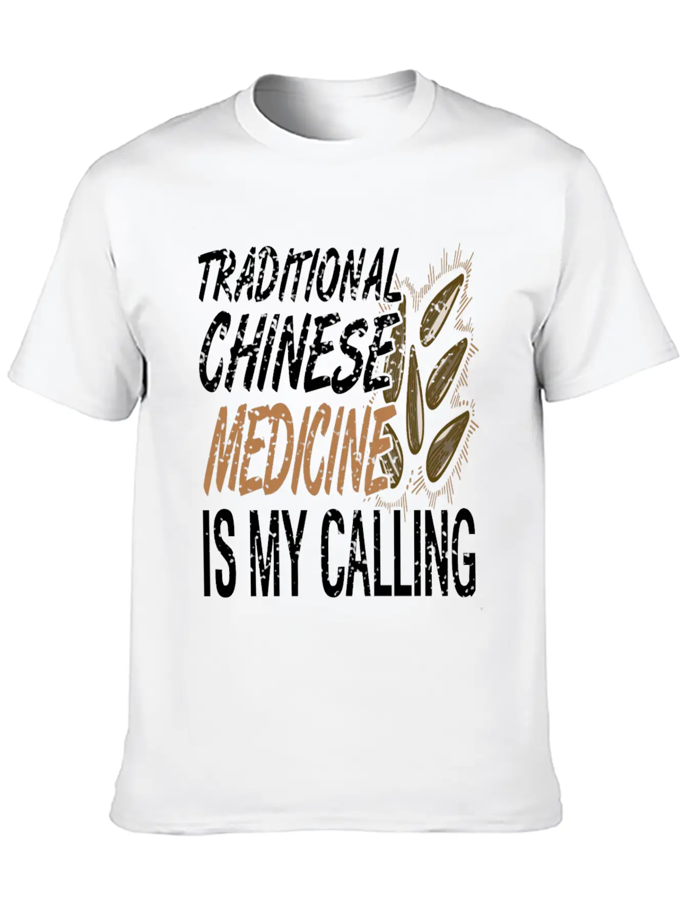 Traditional Chinese Medicine Is Calling Basic Graphic T-Shirt – Daily Comfort In Soft Cotton