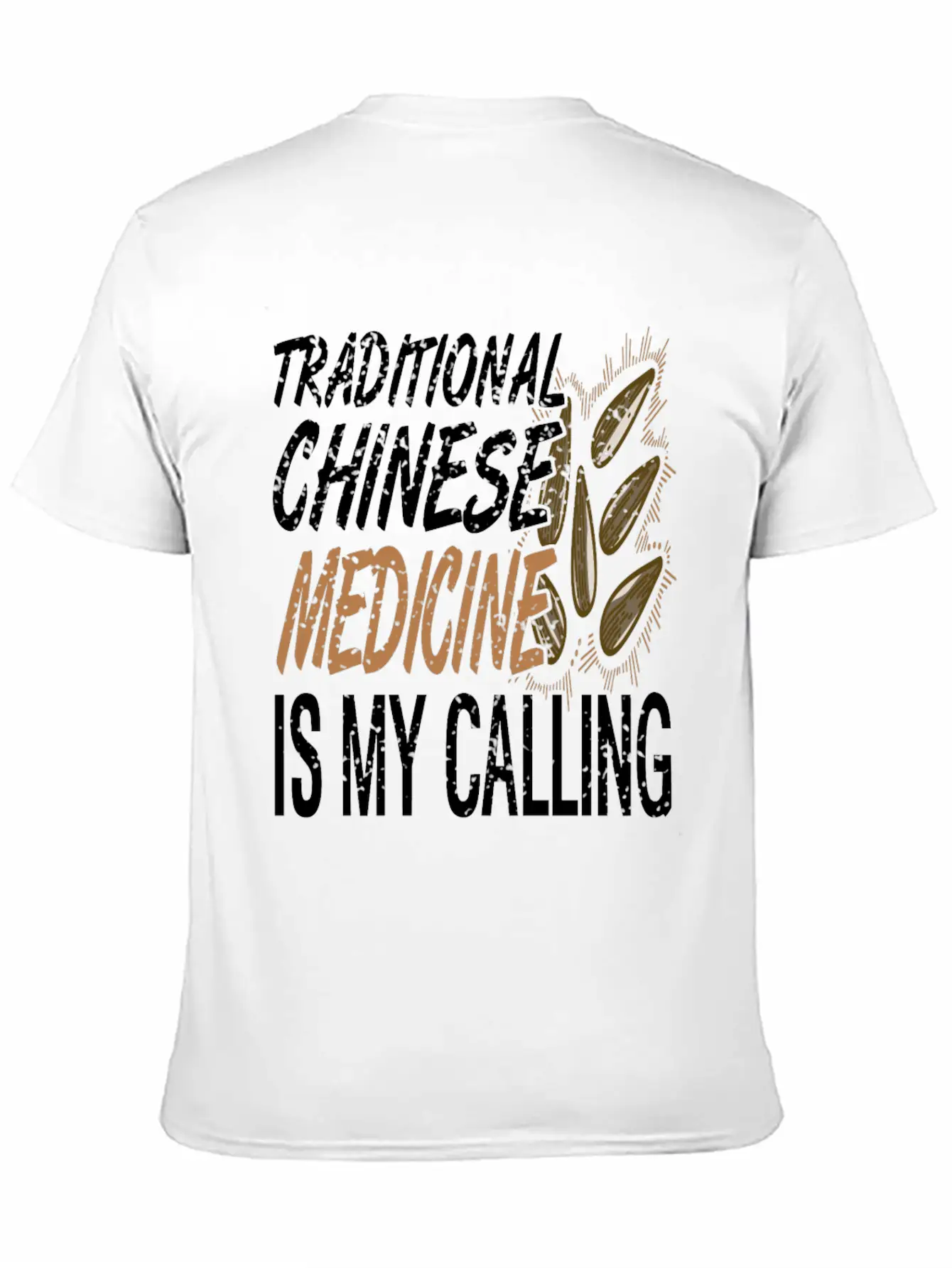 Traditional Chinese Medicine Is Calling Basic Graphic T-Shirt – Daily Comfort In Soft Cotton