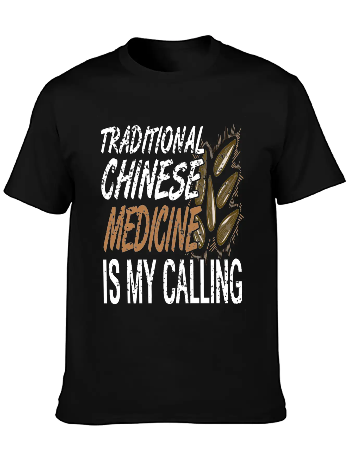 Traditional Chinese Medicine Is Calling Basic Graphic T-Shirt – Daily Comfort In Soft Cotton