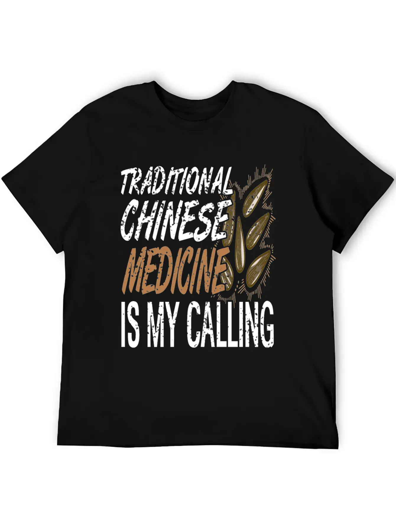 Traditional Chinese Medicine Is Calling Basic Graphic T-Shirt – Daily Comfort In Soft Cotton