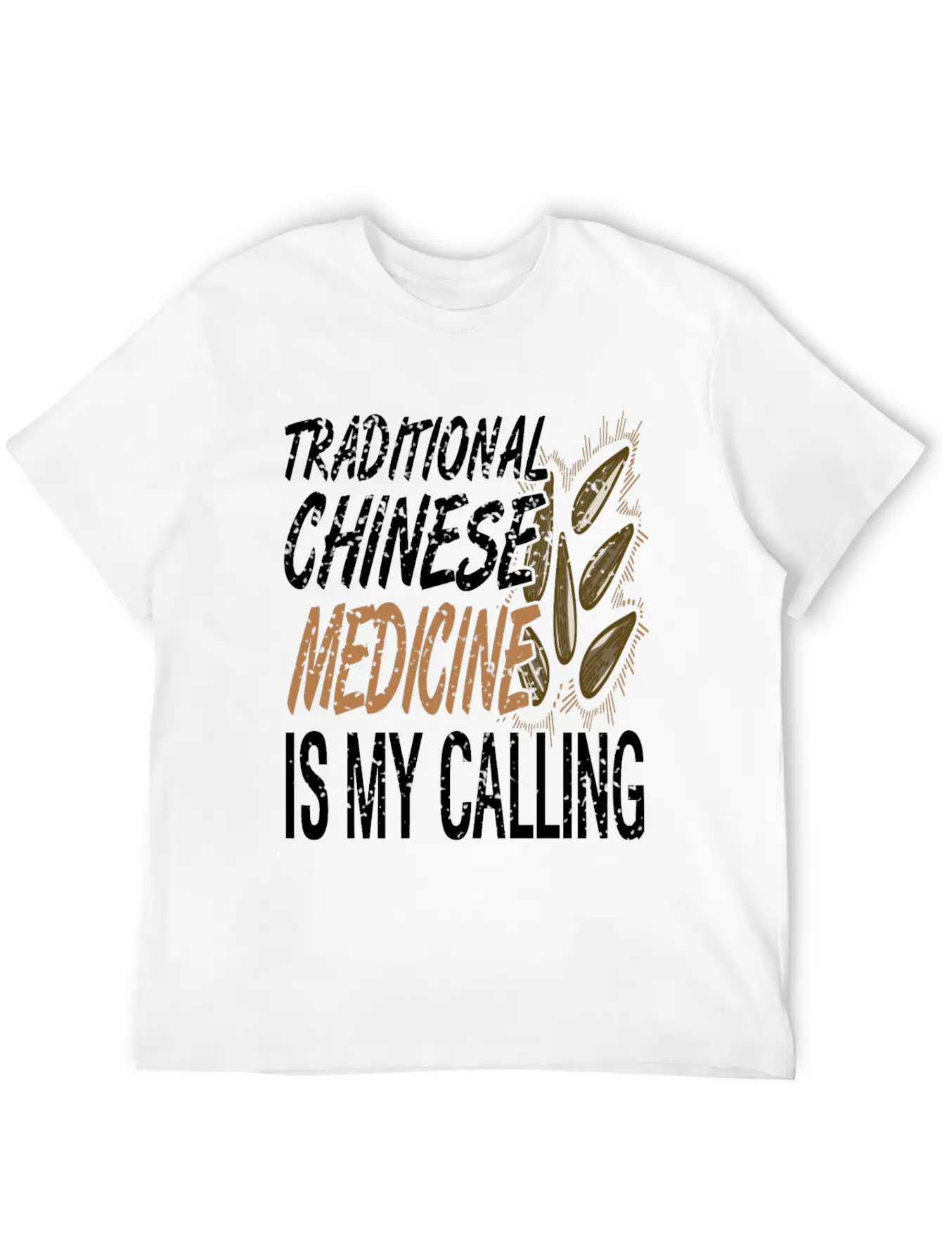 Traditional Chinese Medicine Is Calling Basic Graphic T-Shirt – Daily Comfort In Soft Cotton