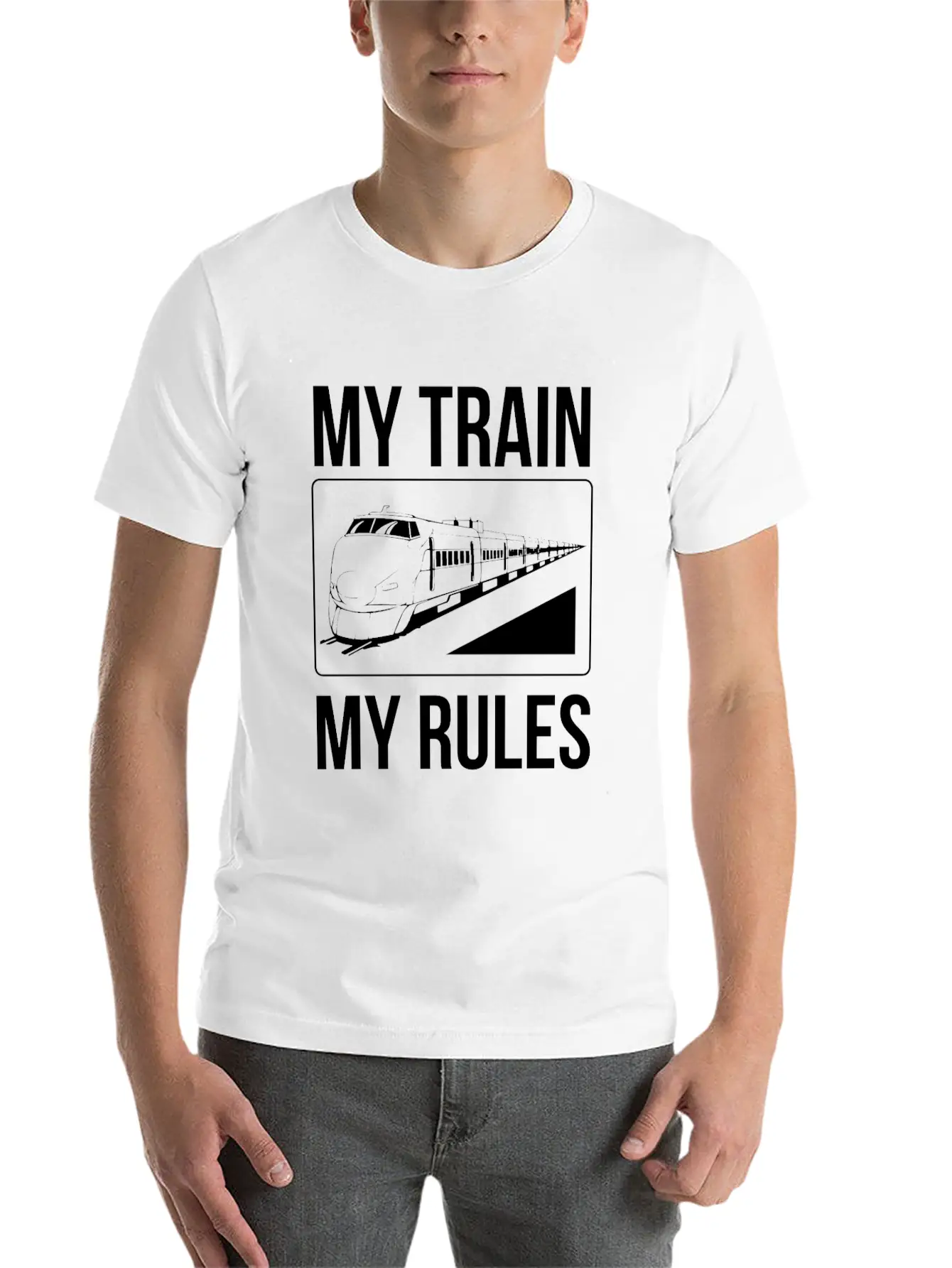 Train Leader My Train My Rules T-Shirt Modern Fit Casual T-Shirt – Clean And Versatile Design
