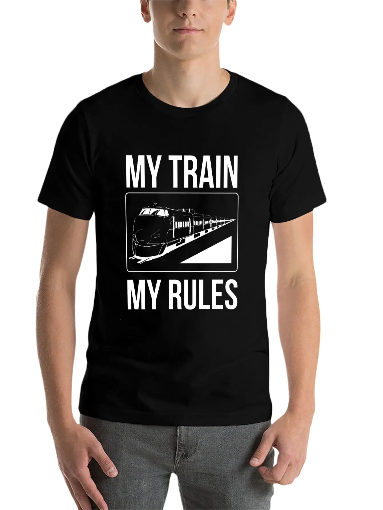 Train Leader My Train My Rules T-Shirt Modern Fit Casual T-Shirt – Clean And Versatile Design