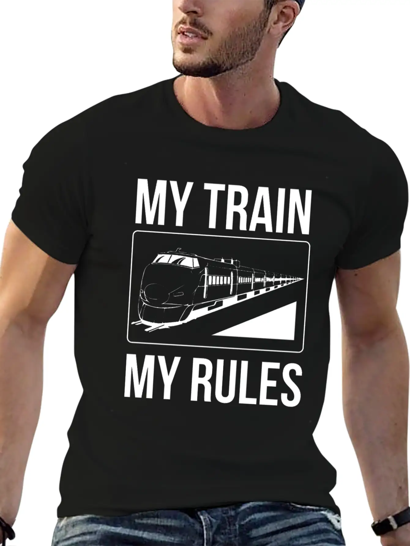 Train Leader My Train My Rules T-Shirt Modern Fit Casual T-Shirt – Clean And Versatile Design