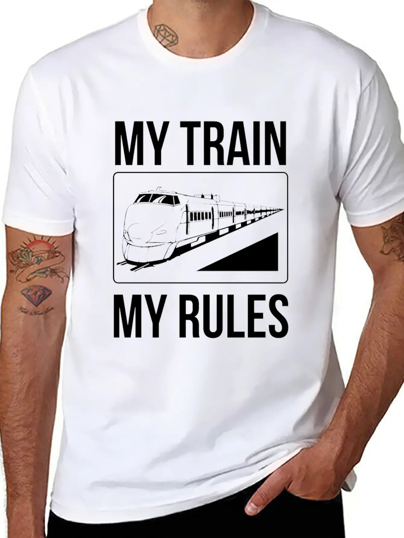 Train Leader My Train My Rules T-Shirt Modern Fit Casual T-Shirt – Clean And Versatile Design