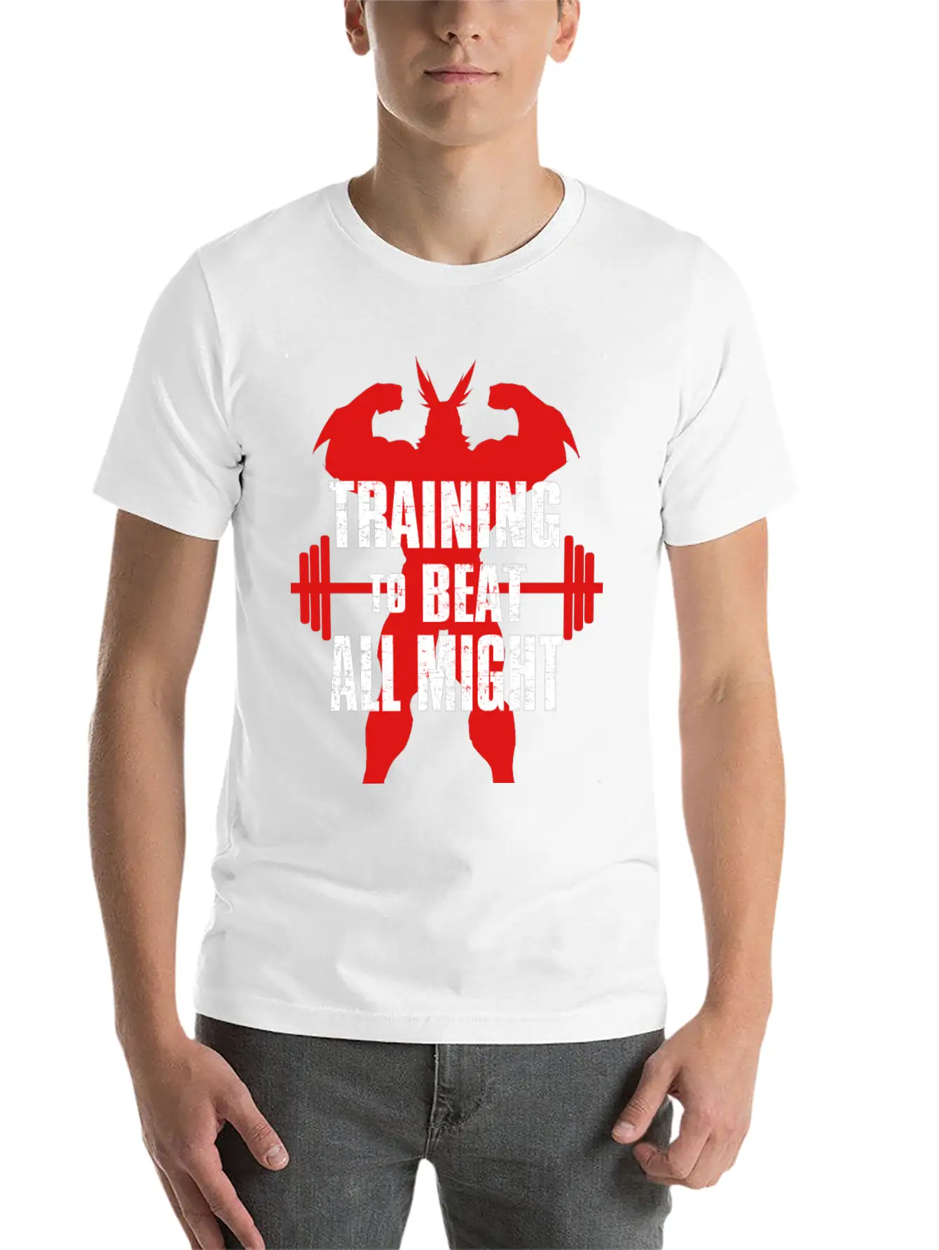 Training To Beat All Might Soft Cotton Short Sleeve Tee – Unisex Wardrobe Staple