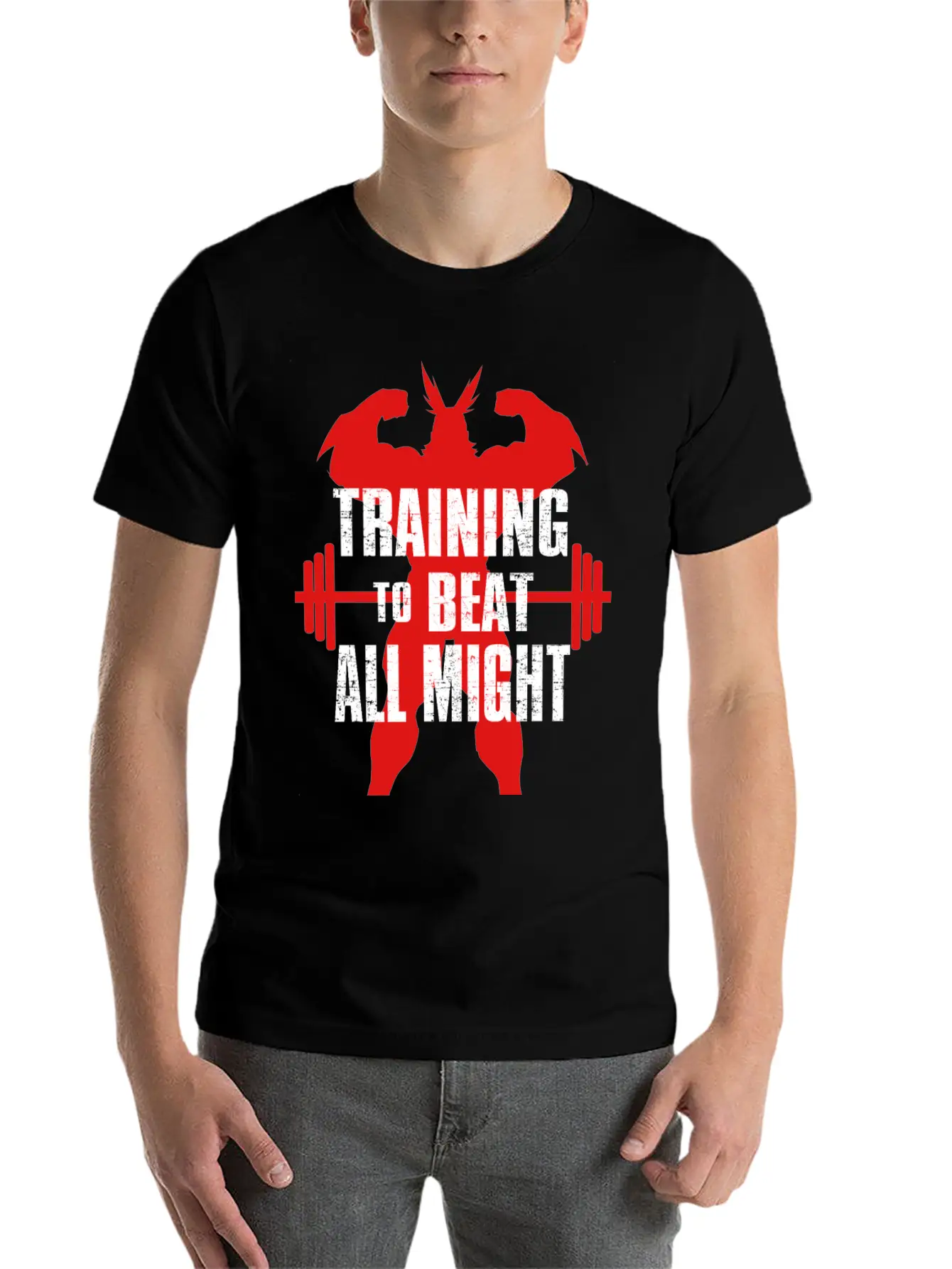 Training To Beat All Might Soft Cotton Short Sleeve Tee – Unisex Wardrobe Staple