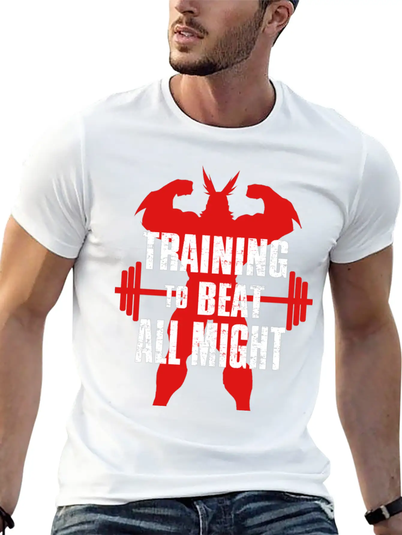 Training To Beat All Might Soft Cotton Short Sleeve Tee – Unisex Wardrobe Staple