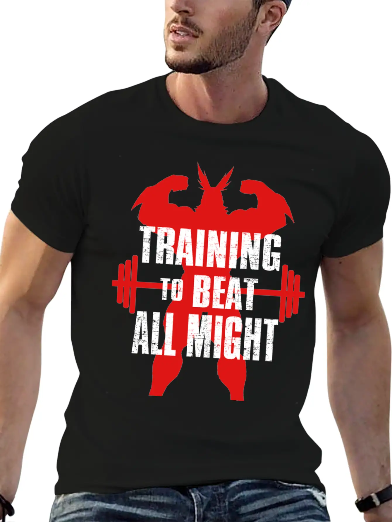 Training To Beat All Might Soft Cotton Short Sleeve Tee – Unisex Wardrobe Staple