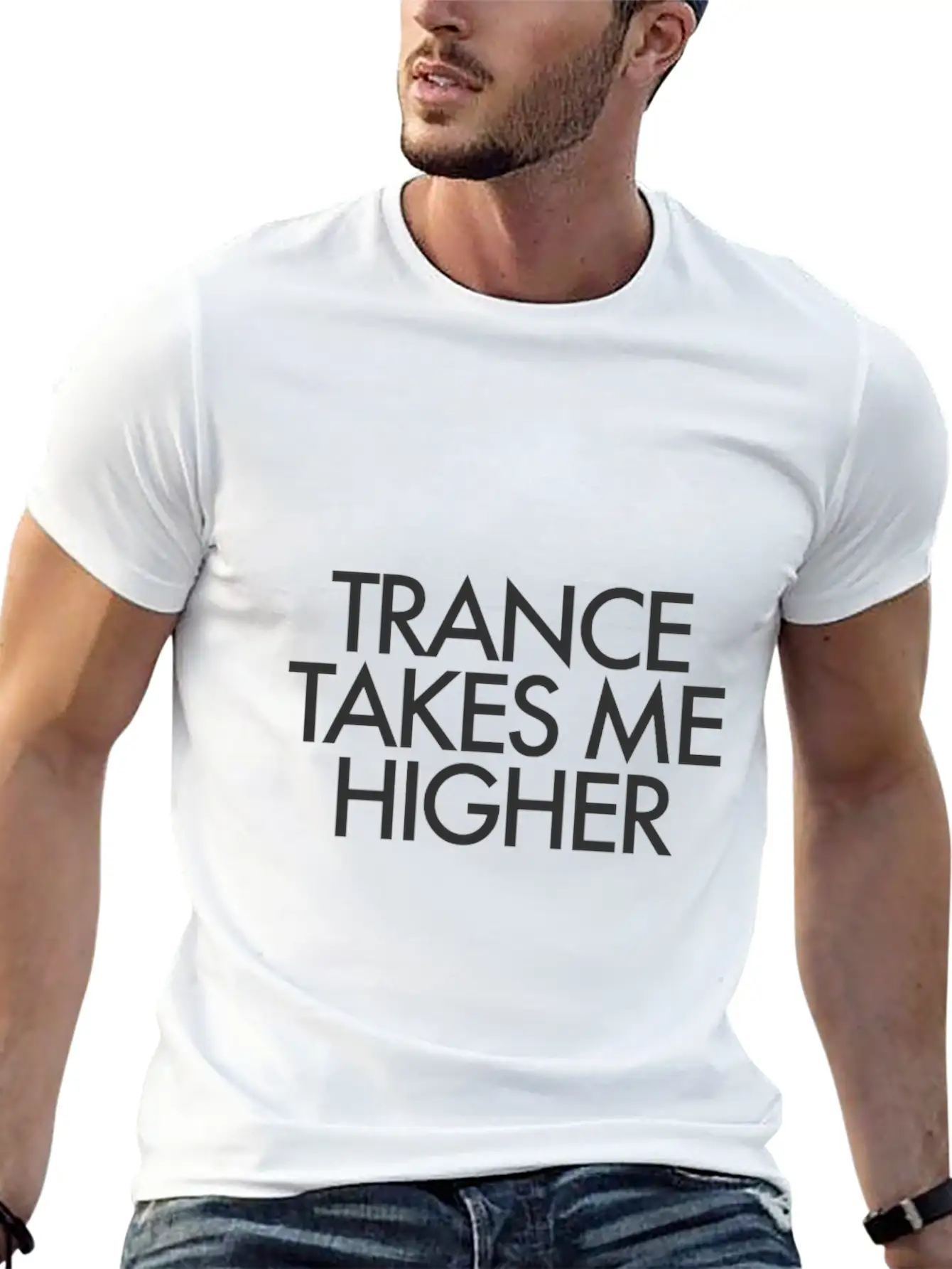 Trance Takes Me Higher Lightweight Cotton T-Shirt – Daily Comfort Graphic Shirt