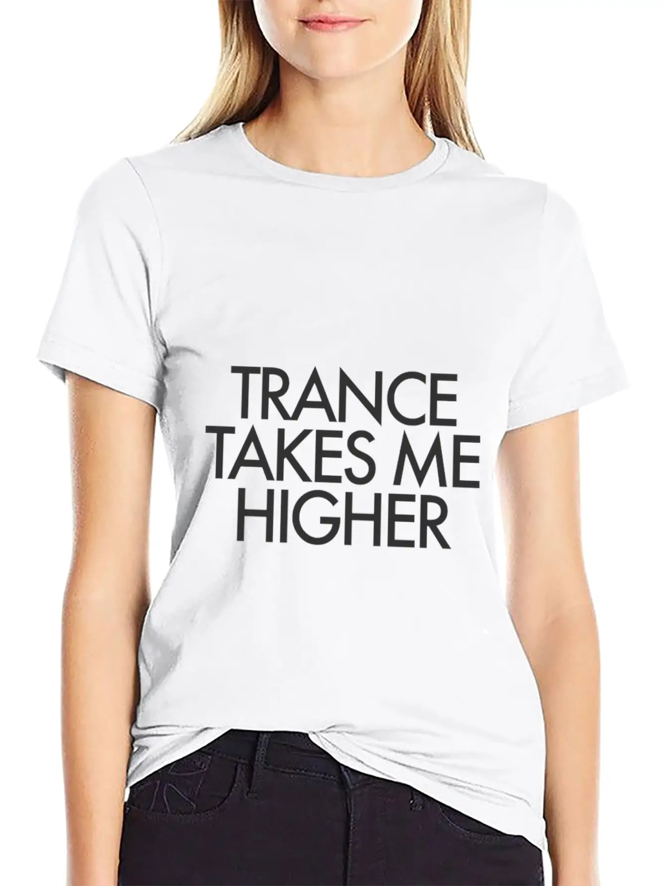 Trance Takes Me Higher Lightweight Cotton T-Shirt – Daily Comfort Graphic Shirt