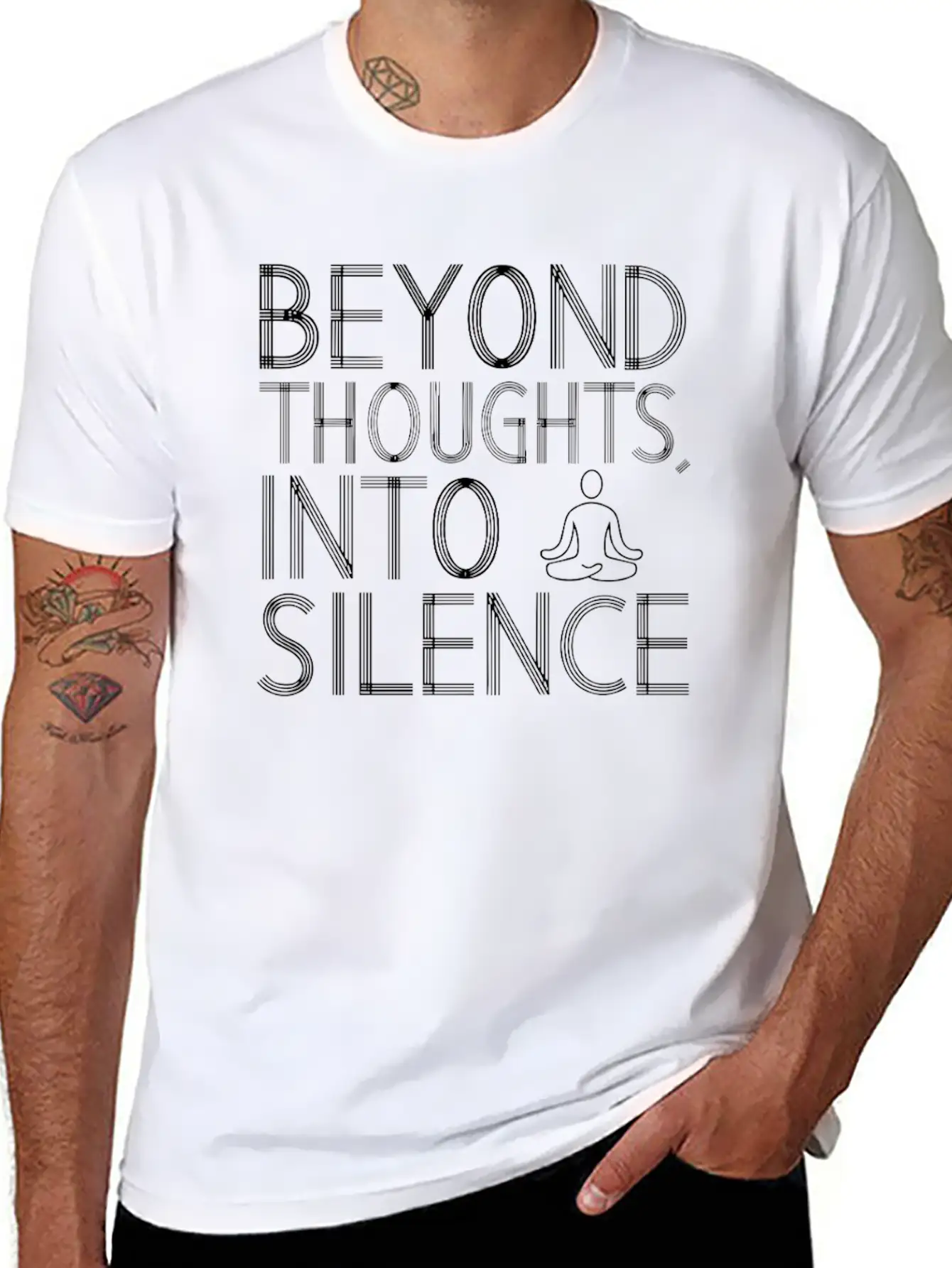 Transcendental Meditation Mindfulness Spiritual Unisex Casual T-Shirt – Clean Design For Daily Comfort