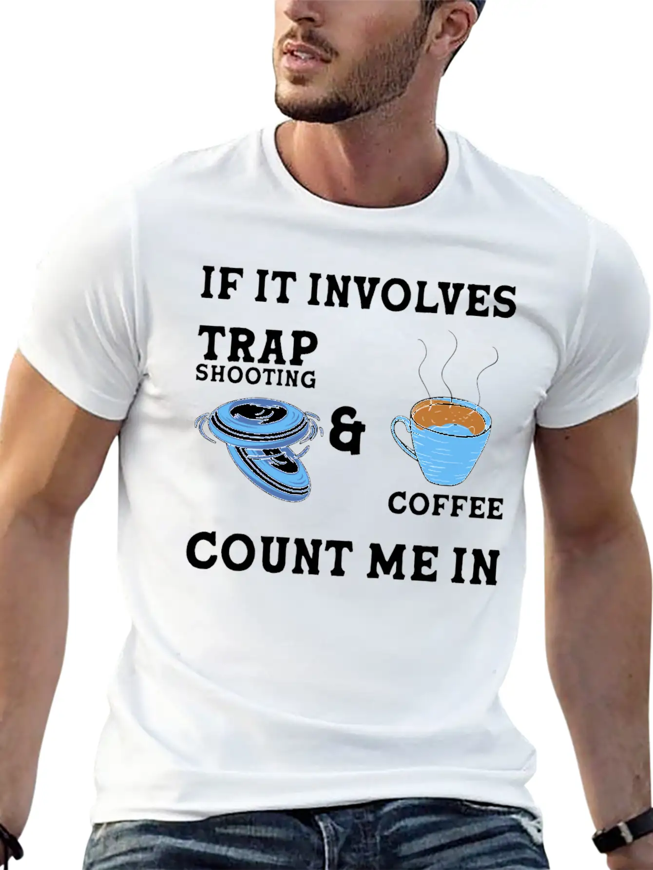 Trap Shooting Clay Shooting Relaxed Everyday Tee – Lightweight And Durable Cotton
