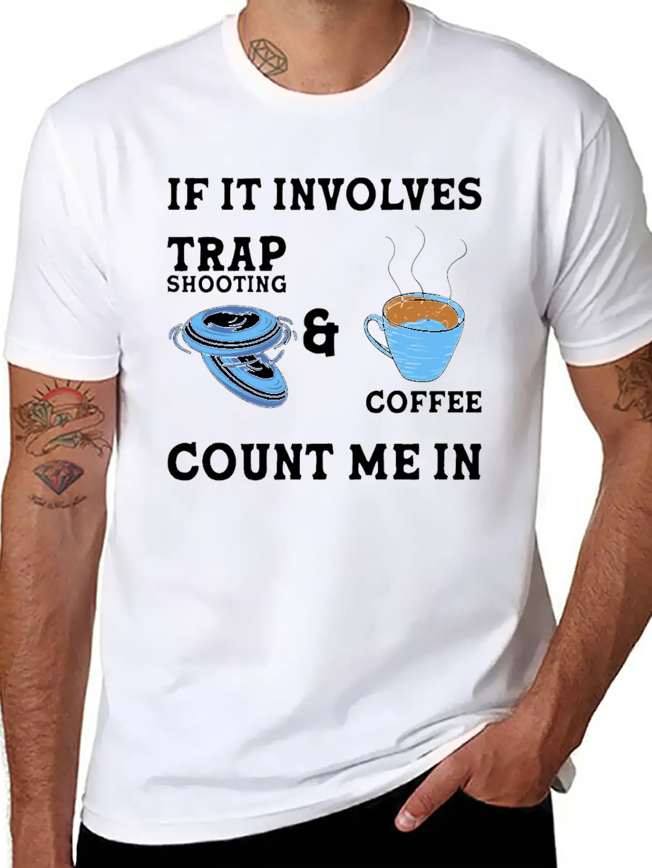 Trap Shooting Clay Shooting Relaxed Everyday Tee – Lightweight And Durable Cotton