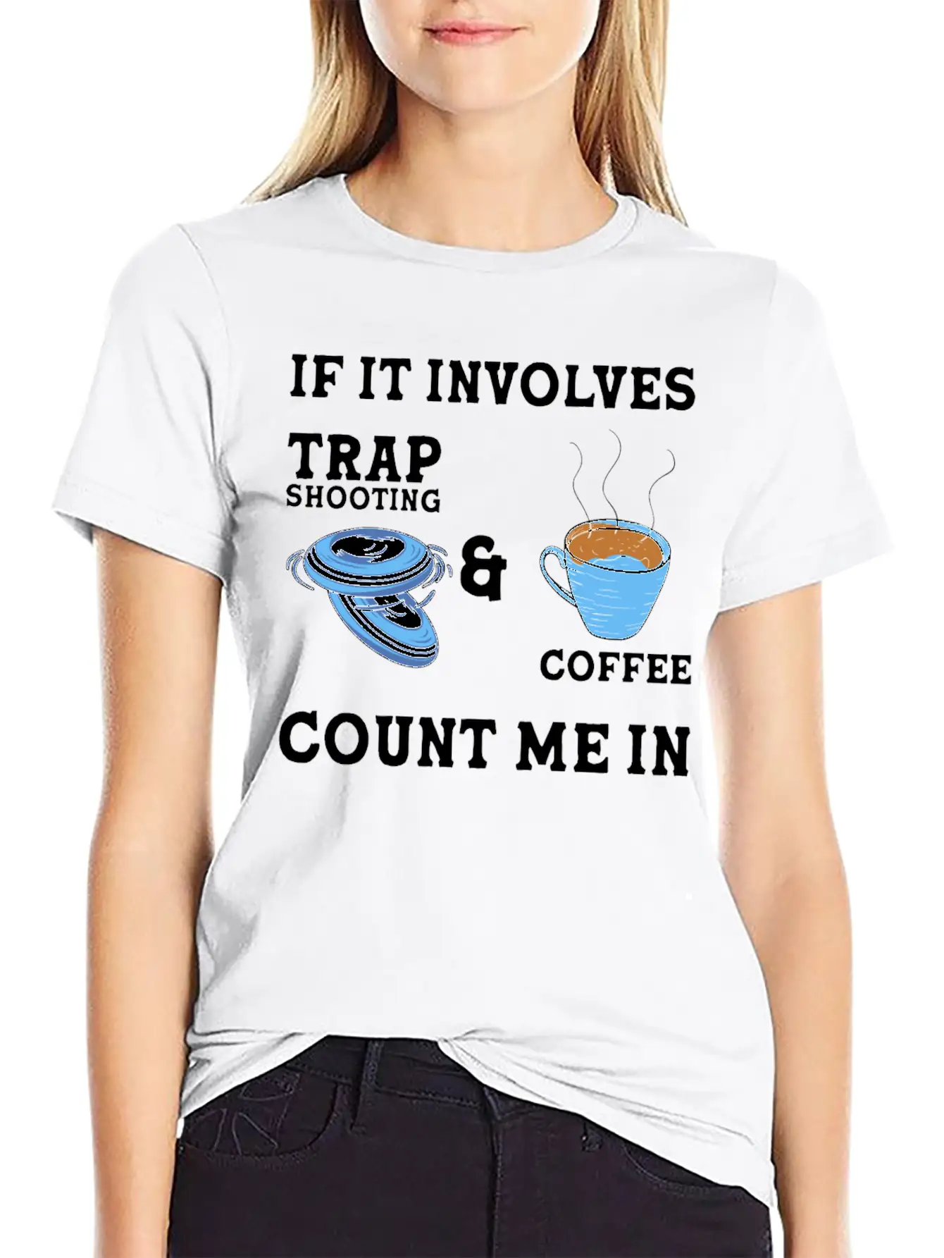 Trap Shooting Clay Shooting Relaxed Everyday Tee – Lightweight And Durable Cotton