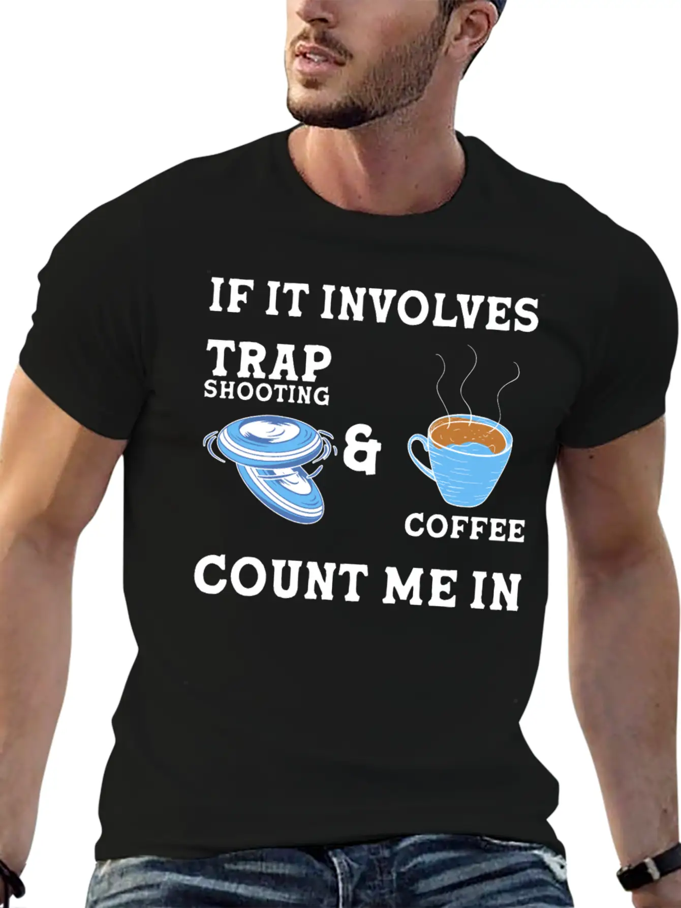 Trap Shooting Clay Shooting Relaxed Everyday Tee – Lightweight And Durable Cotton