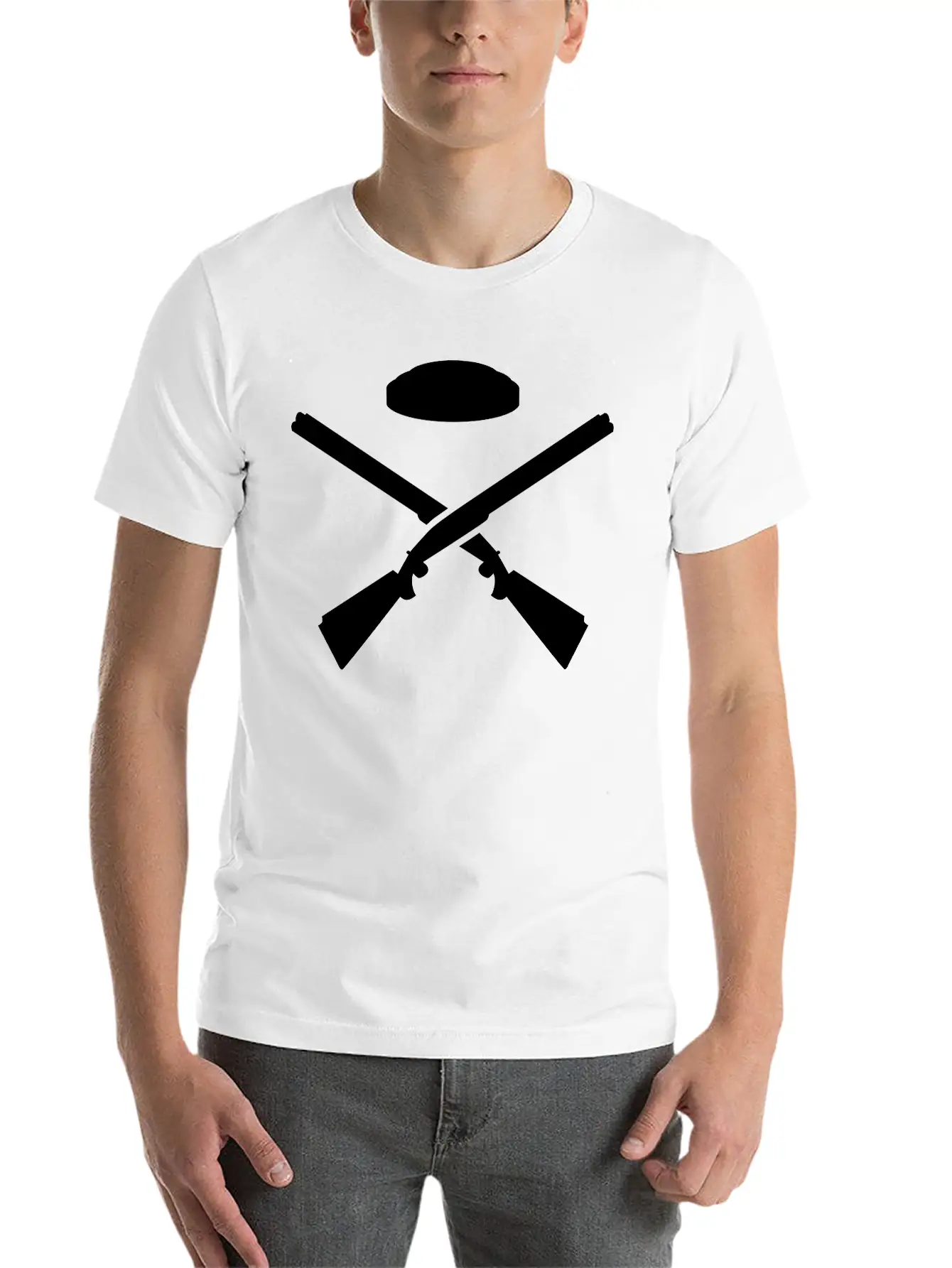 Trap Shooting Lightweight Cotton T-Shirt – Daily Comfort Graphic Shirt