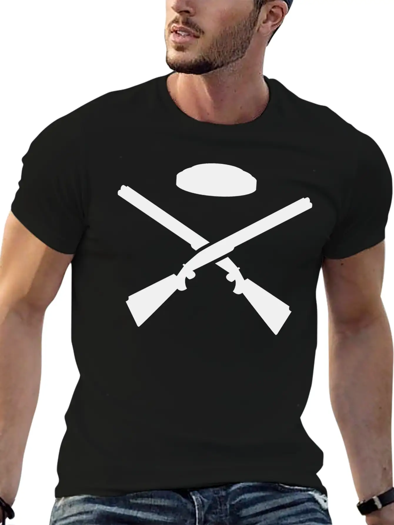 Trap Shooting Lightweight Cotton T-Shirt – Daily Comfort Graphic Shirt