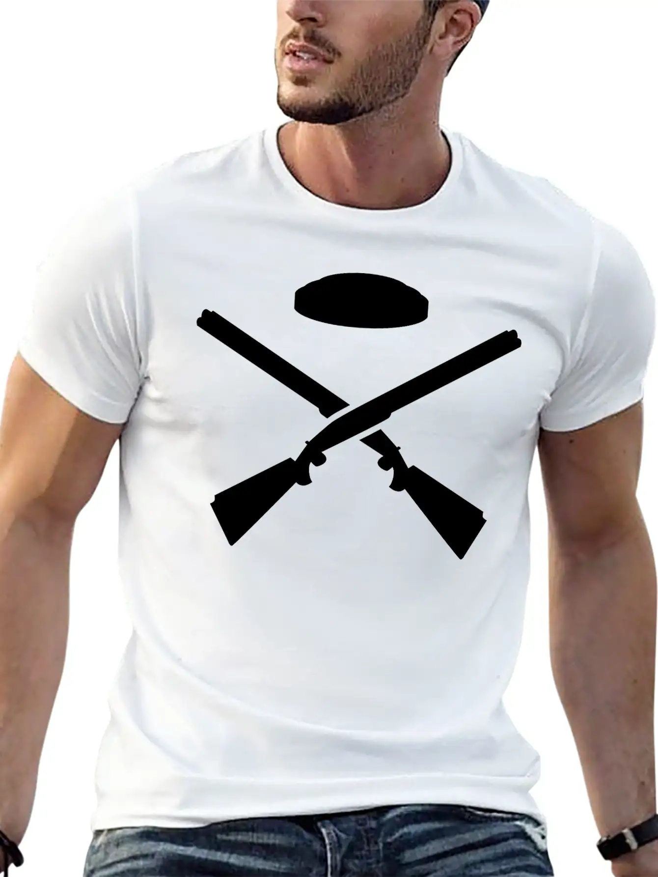 Trap Shooting Lightweight Cotton T-Shirt – Daily Comfort Graphic Shirt