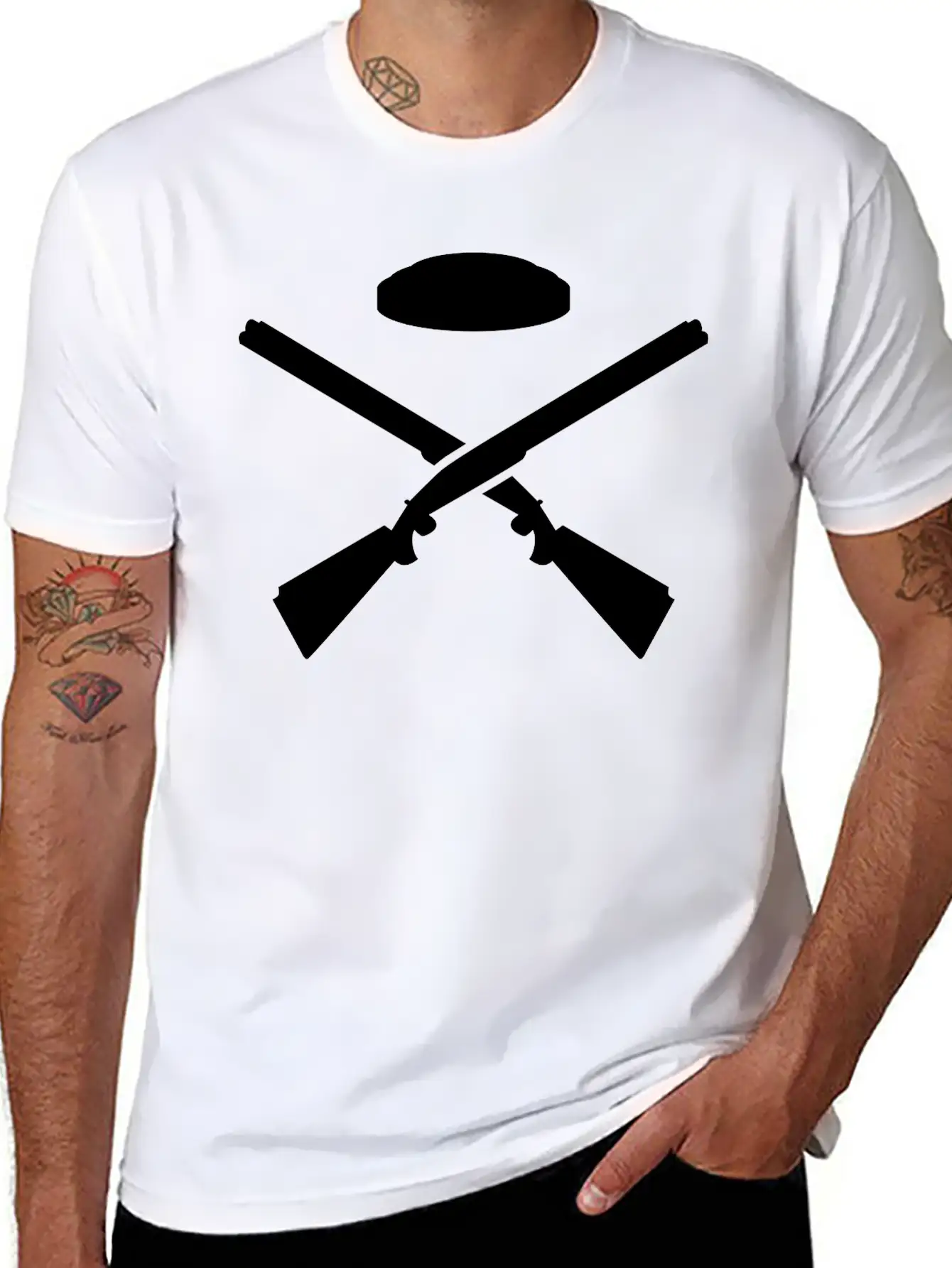 Trap Shooting Lightweight Cotton T-Shirt – Daily Comfort Graphic Shirt