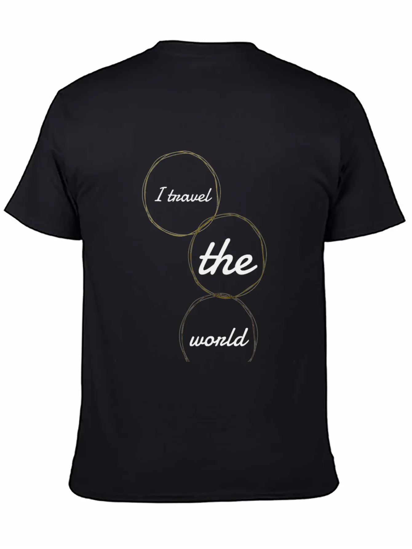 Travel - I Travel The World Lightweight Cotton T-Shirt – Daily Comfort Graphic Shirt