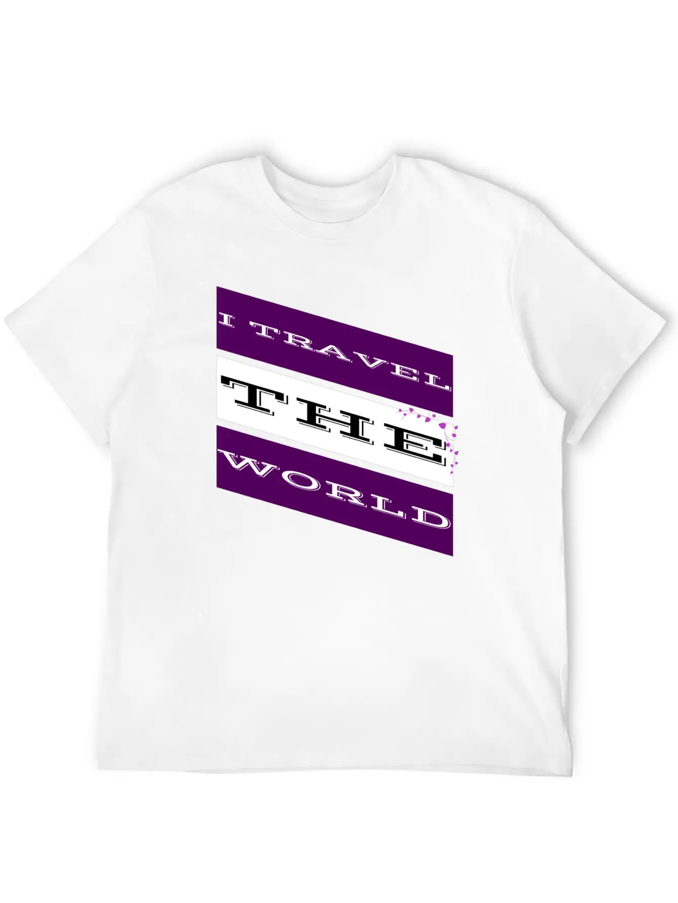 Travel - I Travel The World Unisex Casual T-Shirt – Clean Design For Daily Comfort