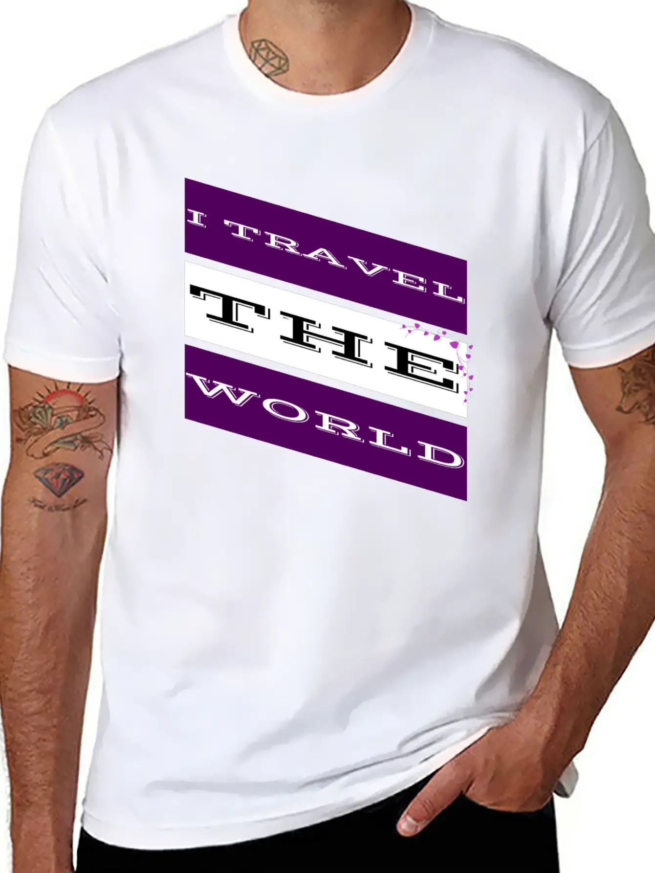 Travel - I Travel The World Unisex Casual T-Shirt – Clean Design For Daily Comfort