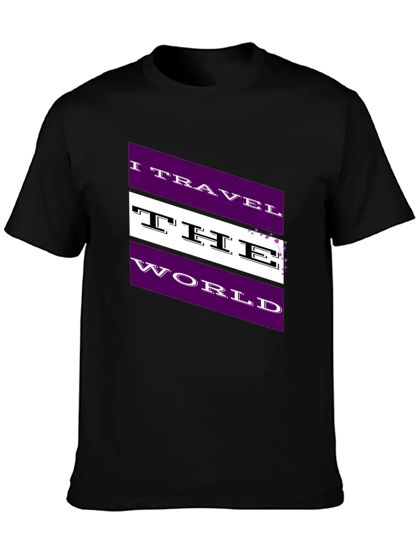 Travel - I Travel The World Unisex Casual T-Shirt – Clean Design For Daily Comfort