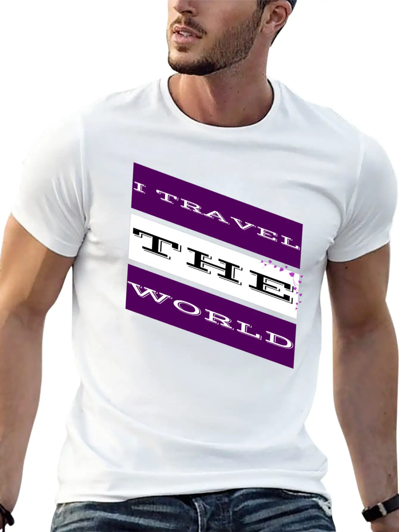 Travel - I Travel The World Unisex Casual T-Shirt – Clean Design For Daily Comfort